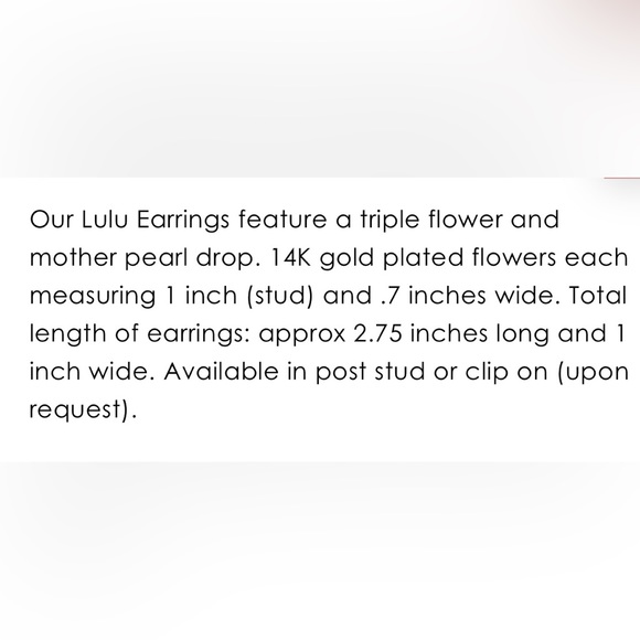 NWT* Kate and Mari Lulu Bridal Earrings Silver - Picture 3 of 6